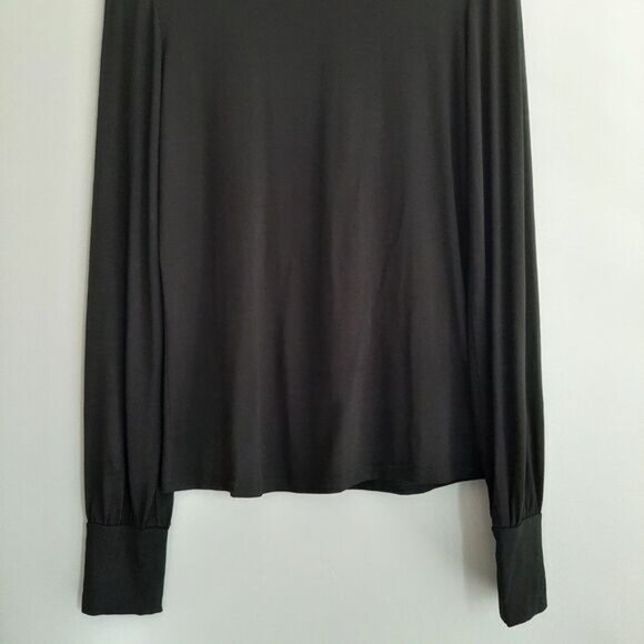 INWEAR Copenhagen Crolla Lightweight Turtleneck Pullover Top Black Sz M - Picture 3 of 8